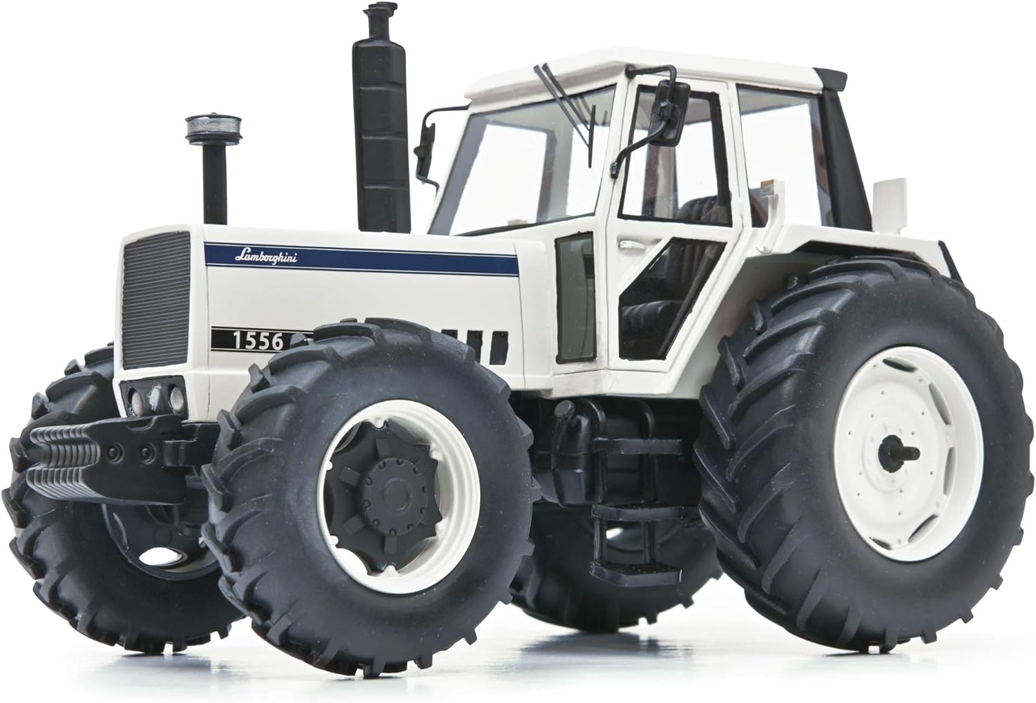 Tracteur Miniature Lamborghini 1556 DT (1981) - Schuco, échelle 1/18, Blanc - Neuf